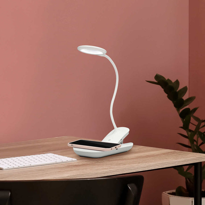 UltraBrite - FLEX - LED Desk Lamp with Wireless Charging Base 