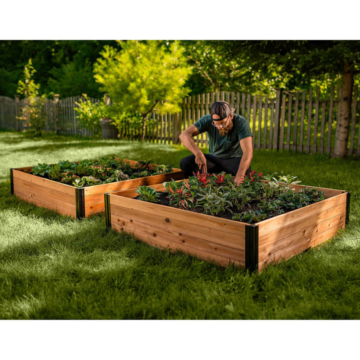 Vita - Ensemble de 2 lit de jardin Mezza 4 pi x 4 pi