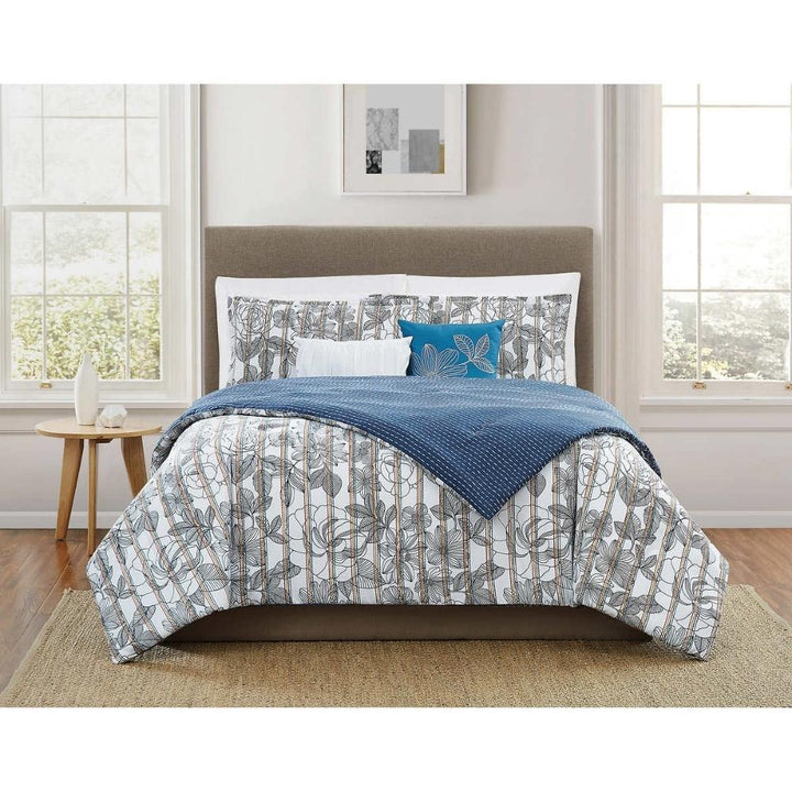 Chelsea Park - 5 Piece Quilt Set, Patio Stripe