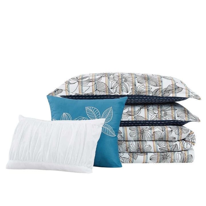 Chelsea Park - 5 Piece Quilt Set, Patio Stripe