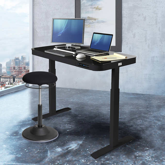 Seville Adjustable Desk - Black