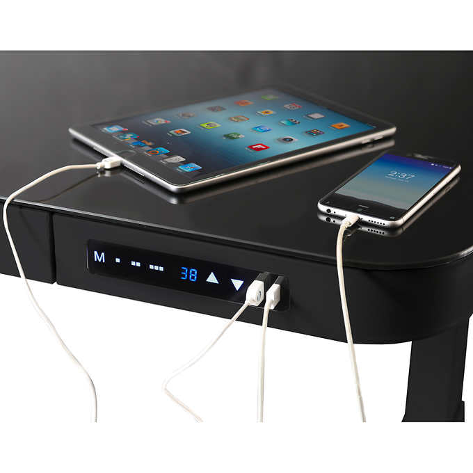 Seville Adjustable Desk - Black