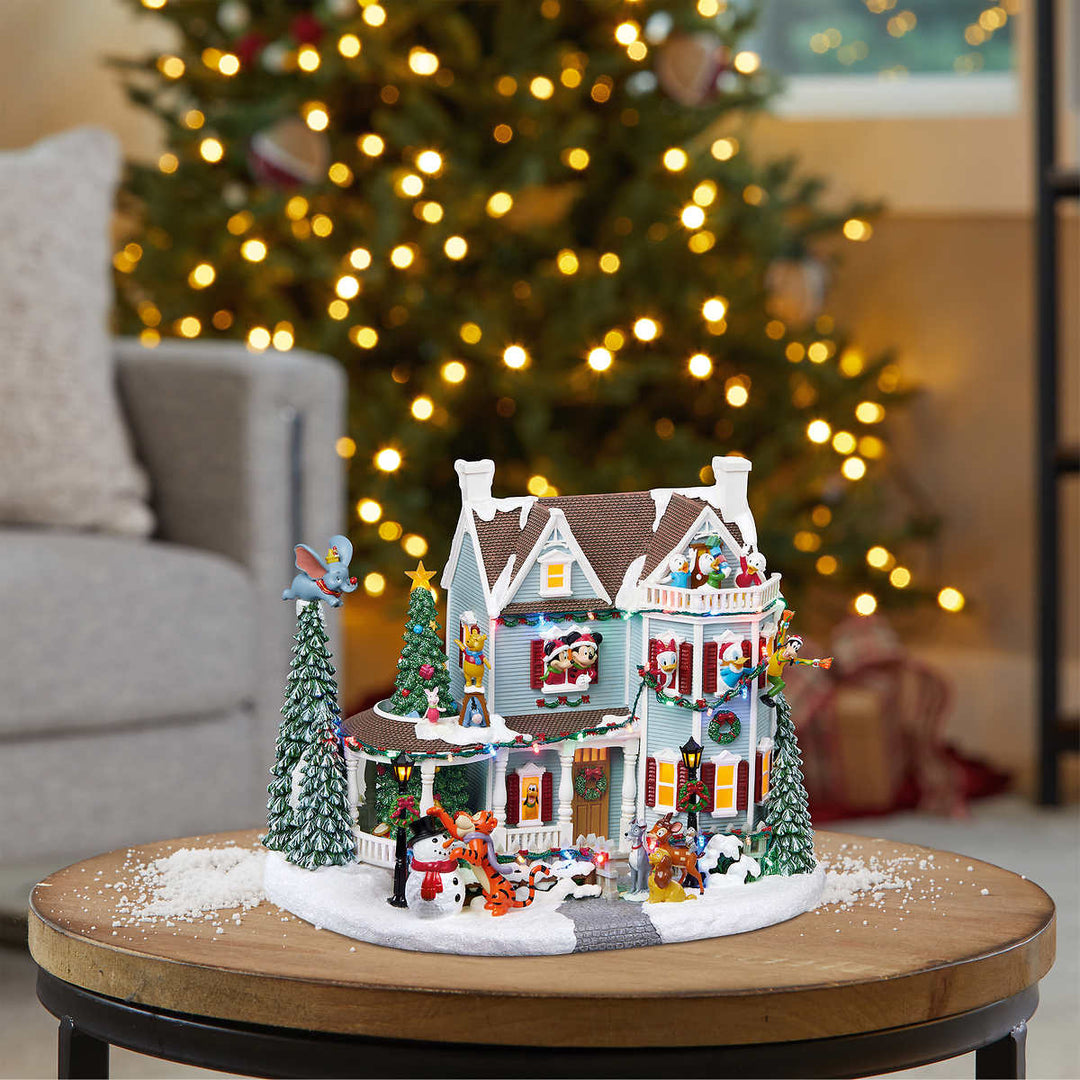 Disney Animated Christmas House with Lights and Music