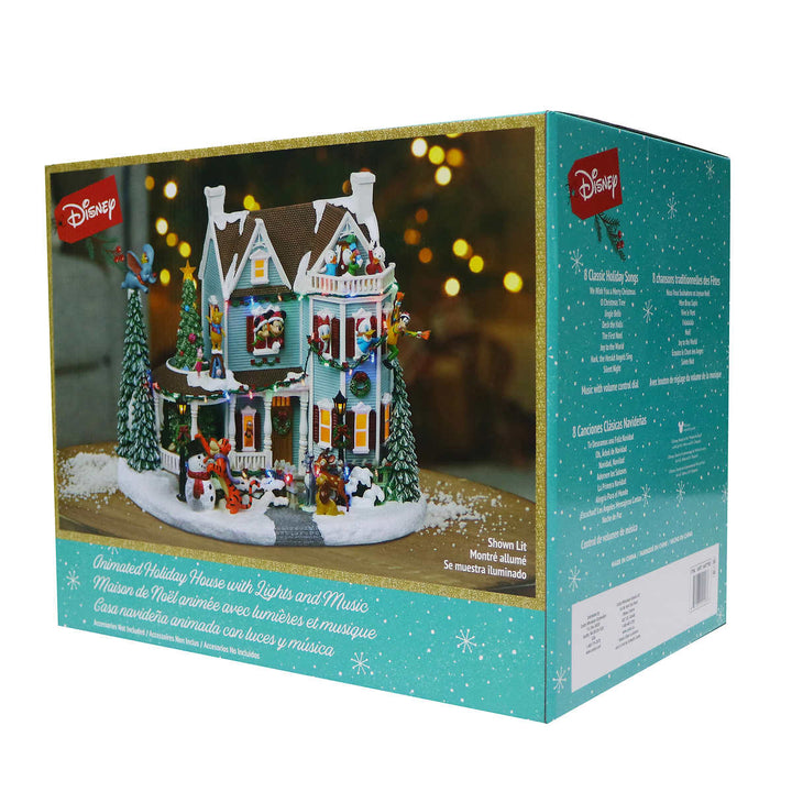 Disney Animated Christmas House with Lights and Music