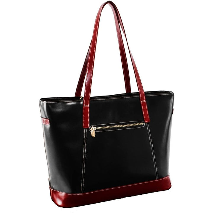 McKlein 97565 USA Serafina Women's Leather Tote with Tablet Pocket - Black
