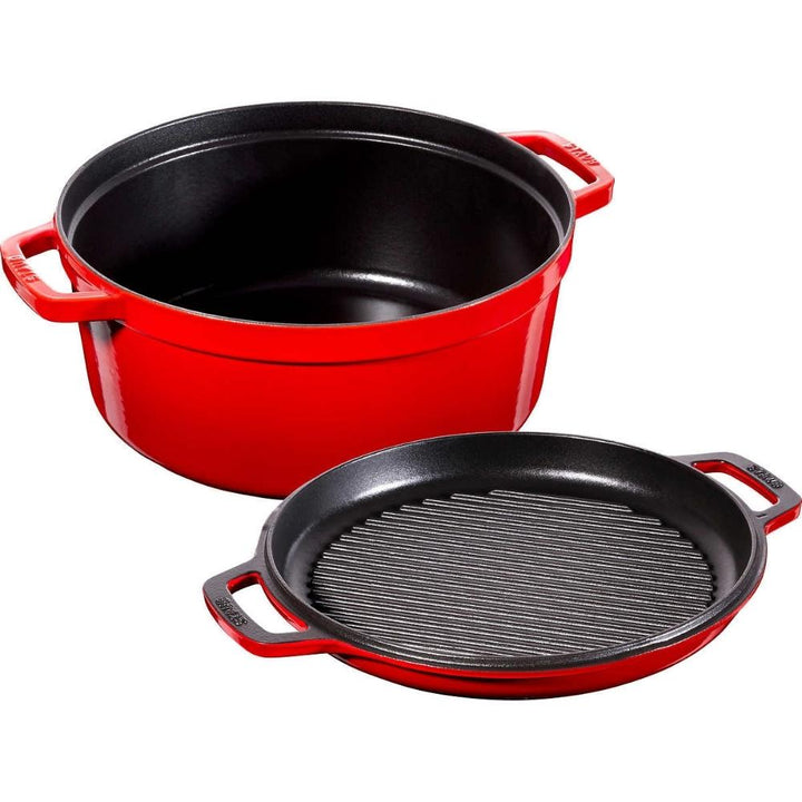 STAUB 6.7 L (7 qt) Braiser with Grill Pan