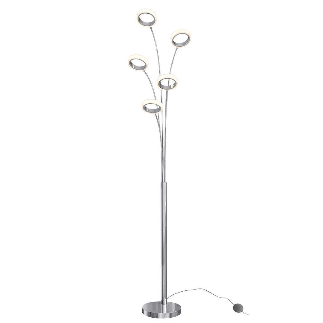 Artika Optical Modern Floor Lamp, Chrome Finish