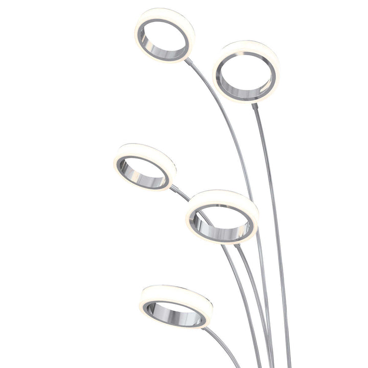 Artika Optical Modern Floor Lamp, Chrome Finish