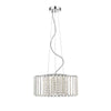 OVE - Lustre intégré à DEL en chrome avec accents de cristal, Patience