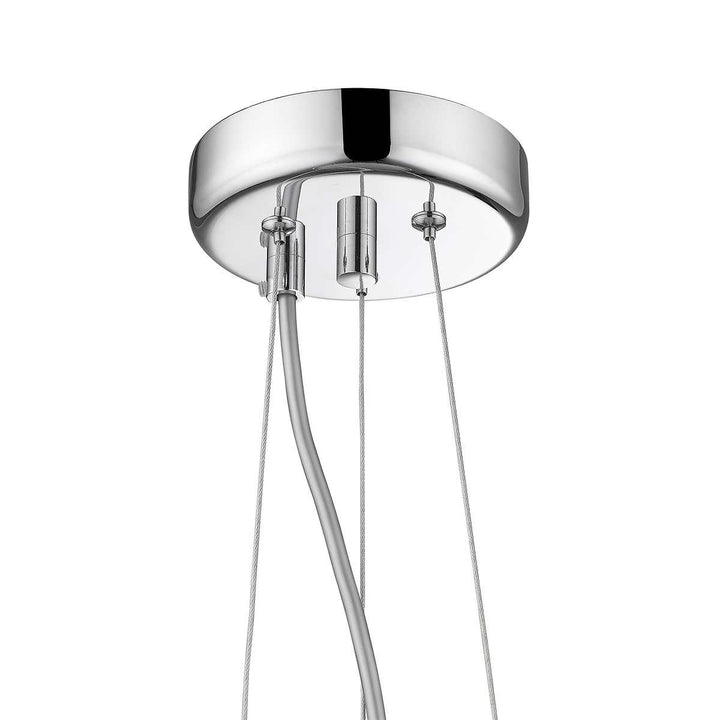 OVE Patience Round Chandelier - Crystal and Chrome