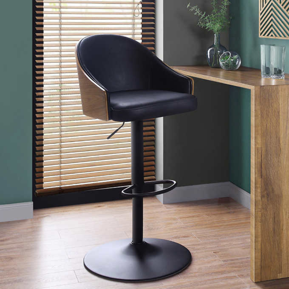 Bayside Furnishings Gas-Lift Bar Stool