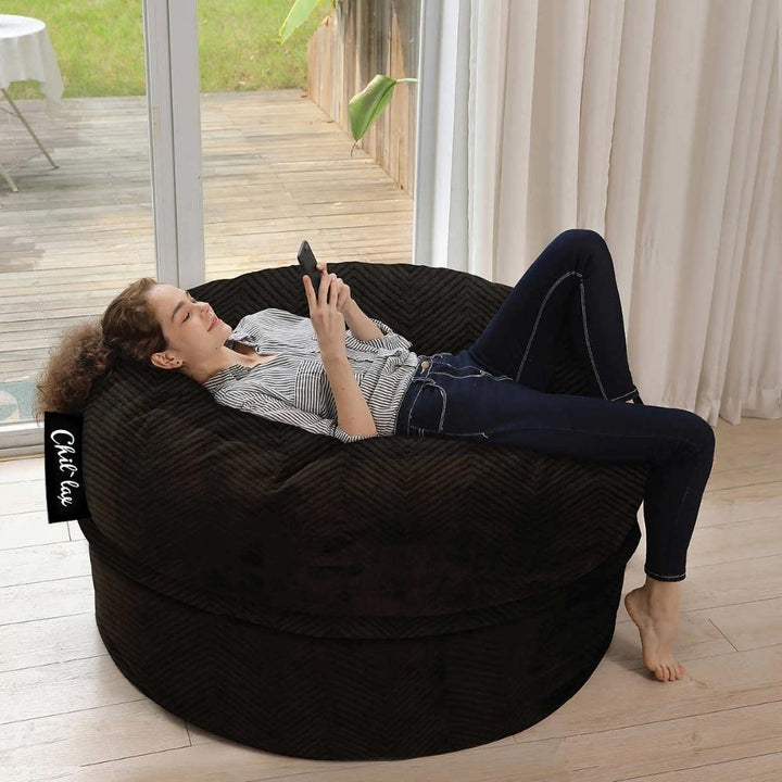 Chil-lax - Ultra Plush Brown Traditional Armchair