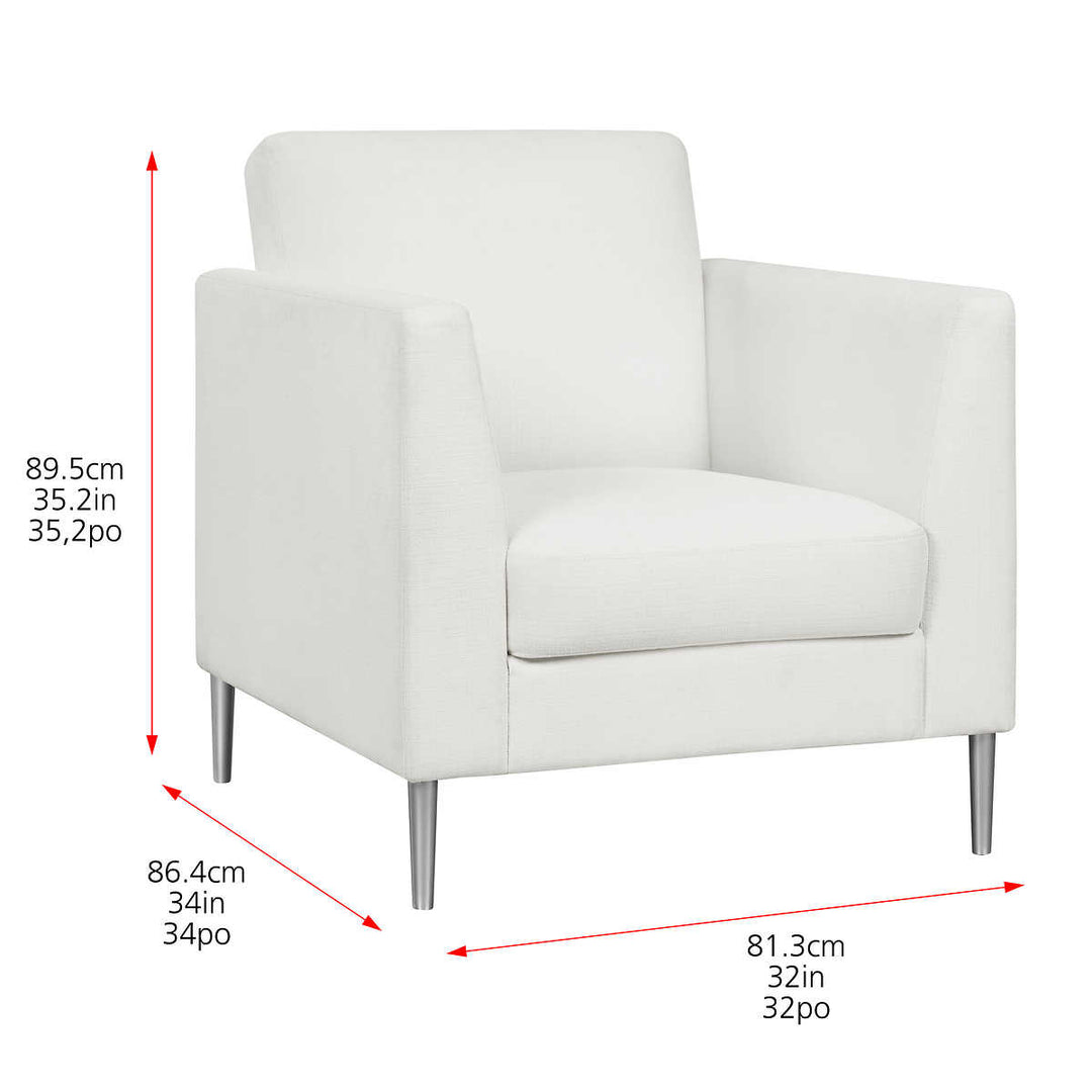 True Innovations Modern Fabric Accent Chair