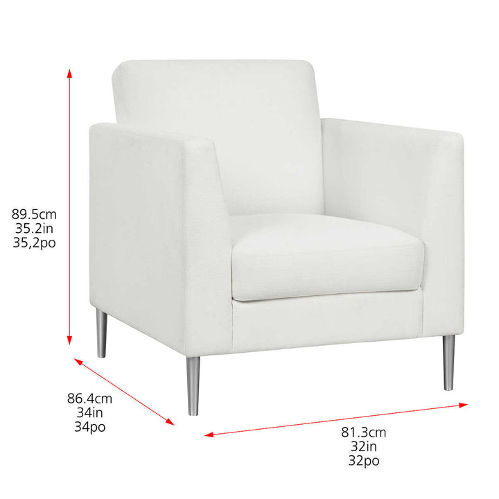 True Innovations Modern Fabric Accent Chair