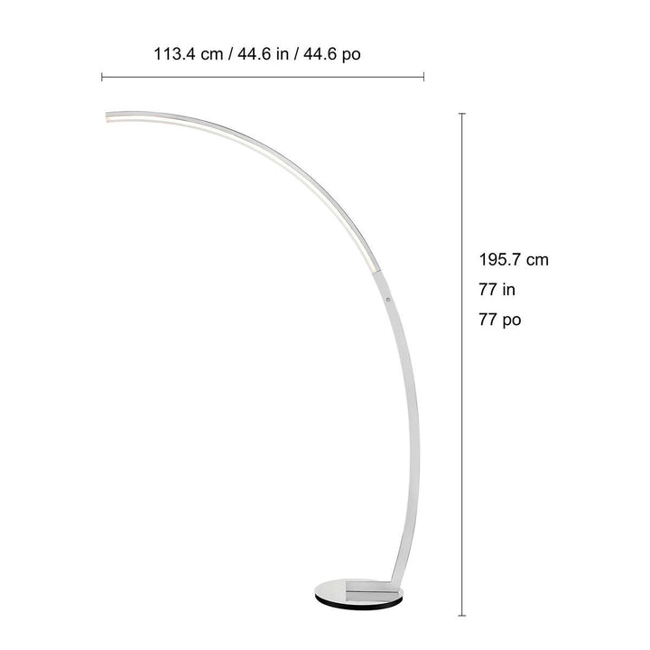 Bridgeport Designs Modern LED Arc Floor Lamp