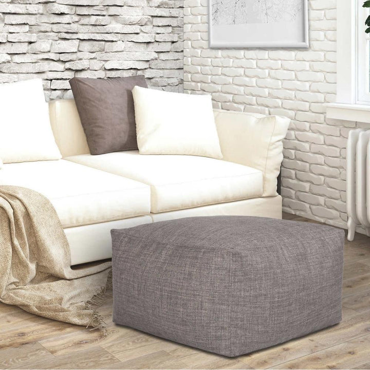 Norka Living - Pouf gris avec poignée, Beka