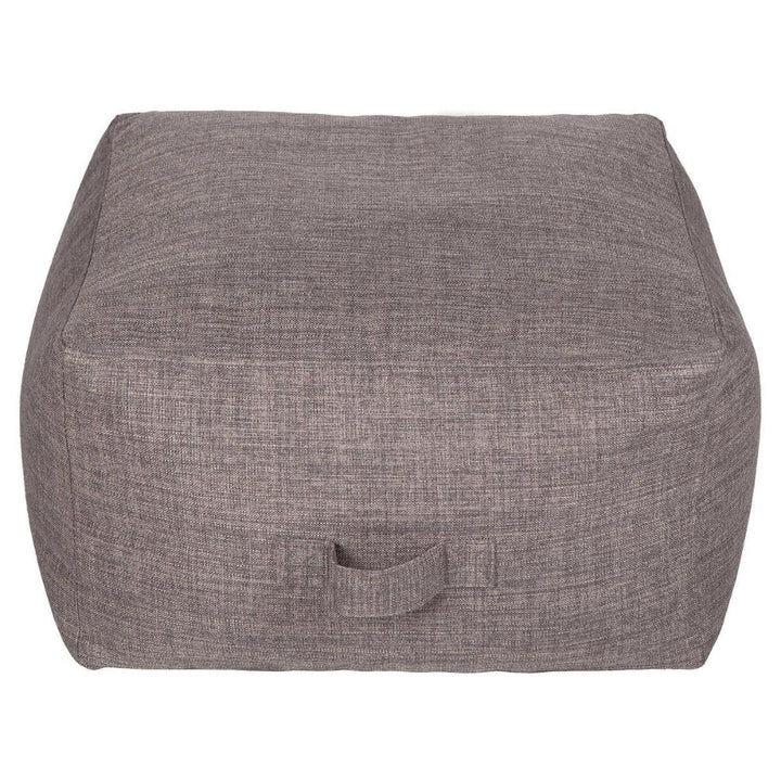 Norka Living - Pouf gris avec poignée, Beka