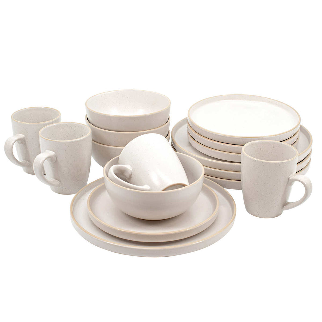 Scott Living 16 Piece Stoneware Dinnerware Set, Oakhurst 
