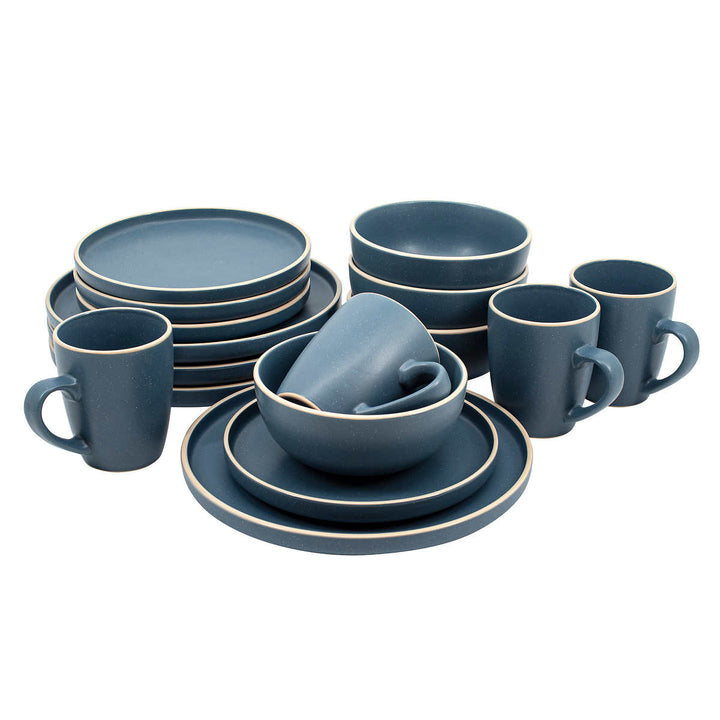 Scott Living 16 Piece Stoneware Dinnerware Set, Oakhurst 