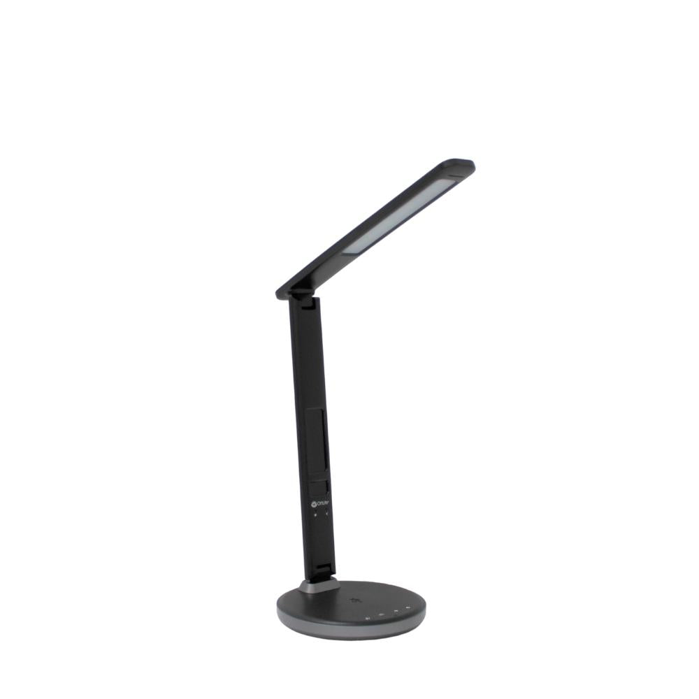 Ottlite Sanitizing Desk Lamp with Clock and Wireless Charging