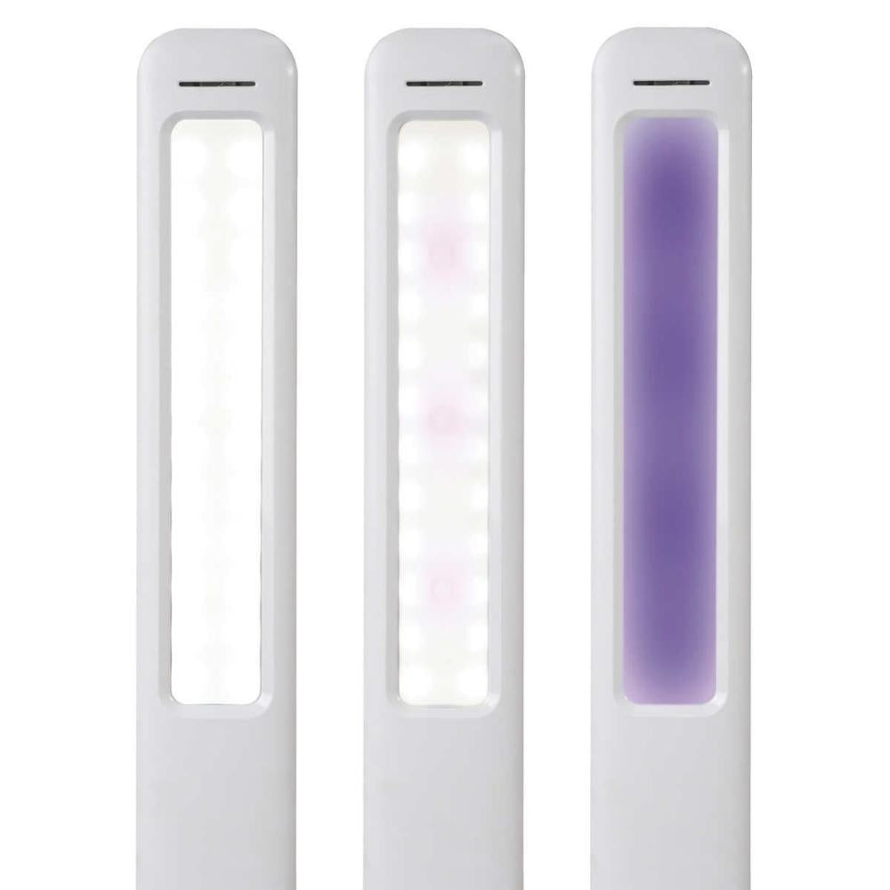 Ottlite Sanitizing Desk Lamp with Clock and Wireless Charging