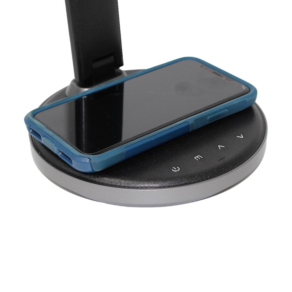 Ottlite Sanitizing Desk Lamp with Clock and Wireless Charging