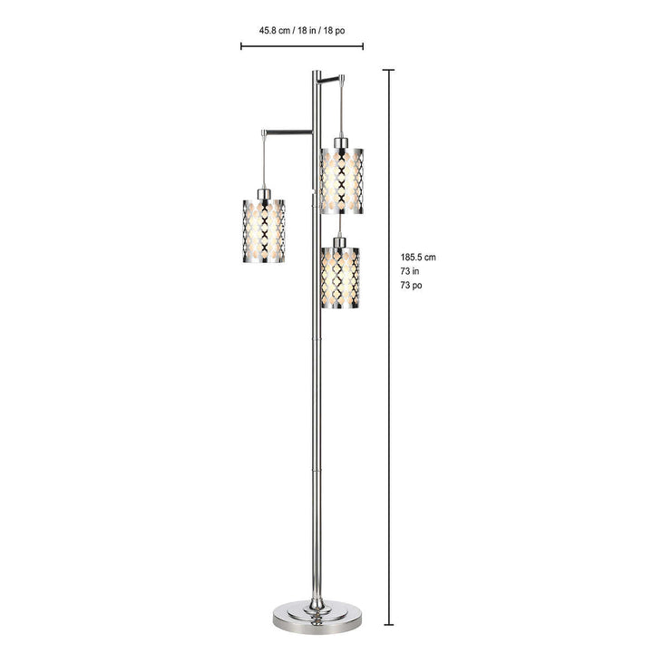 Artemis 73" Modern 3-Light Floor Lamp