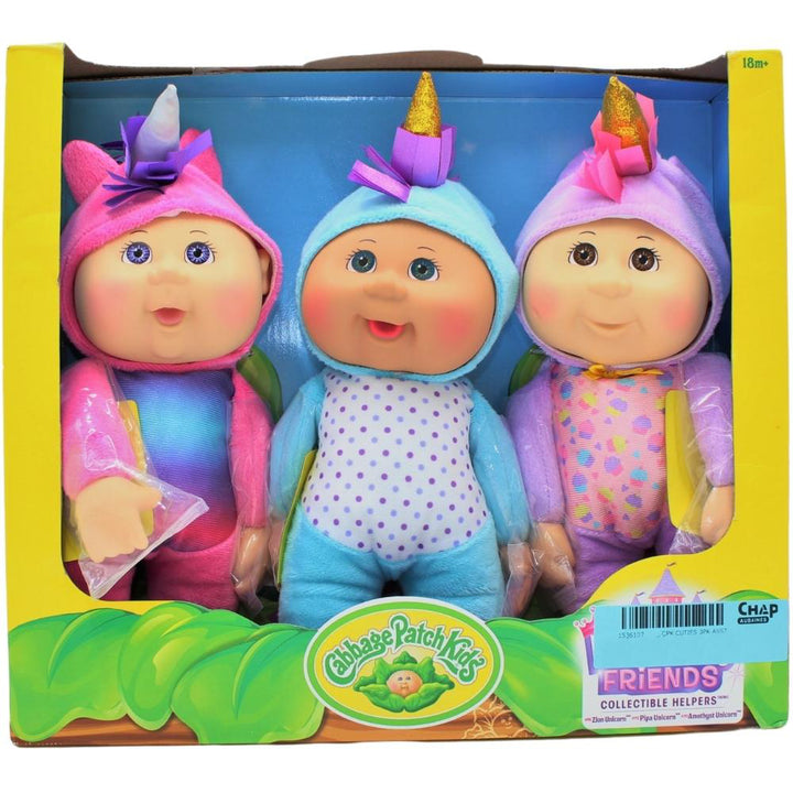 Cabbage Patch Cuties 9” Dolls - 3 Pack