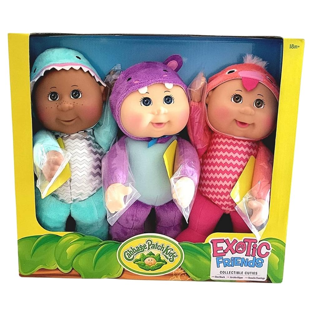 Cabbage Patch Cuties 9” Dolls - 3 Pack