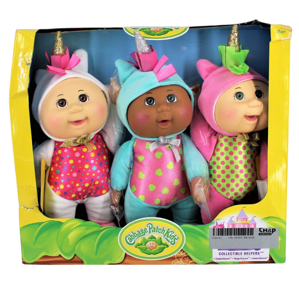 Cabbage Patch Cuties 9” Dolls - 3 Pack