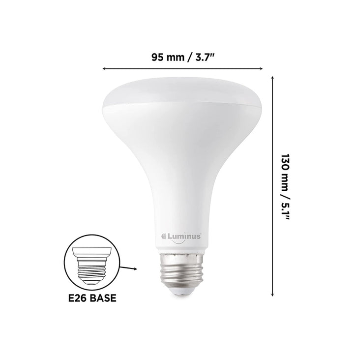 Luminus - Set of 8 Dimmable LED Bulbs - BR30 - Bright White 