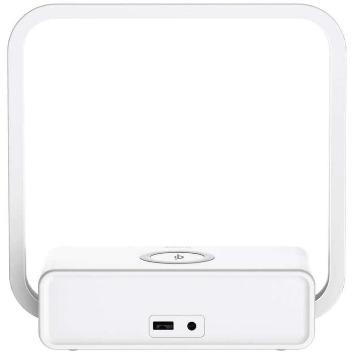 Sheffield Labs Multifunction LED Lamp with Alarm Clock and Dual Charging Station, Circa