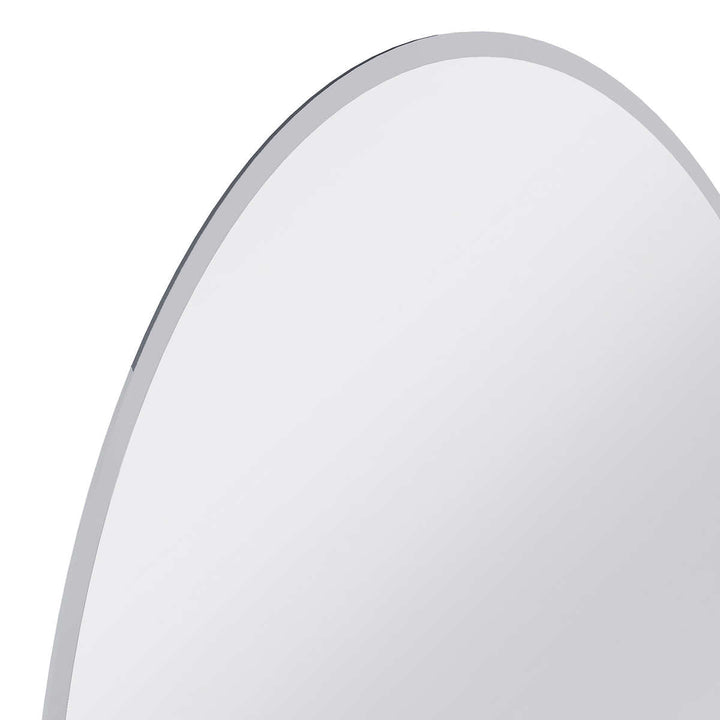 Appollo Lauren 20" x 28" Frameless Beveled Oval Modern Mirror