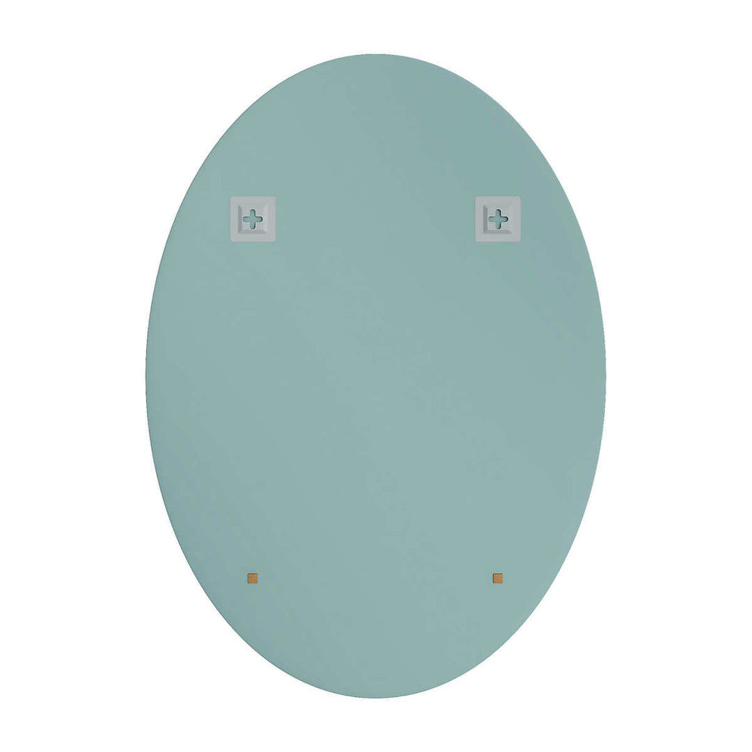 Appollo Lauren 20" x 28" Frameless Beveled Oval Modern Mirror