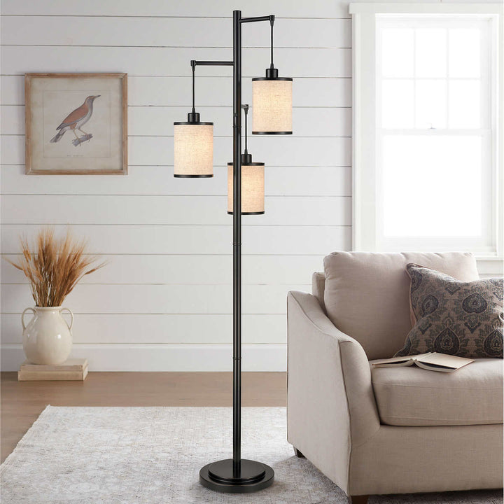 Malibu - Modern 3-bulb floor lamp