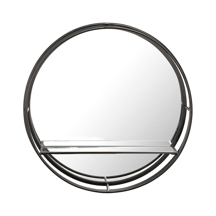 Appollo Munro 19" Modern Round Metal Mirror, Beatrice