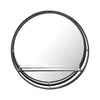 Appollo Munro - Miroir moderne rond en métal de 48,3 cm (19 po), Beatrice