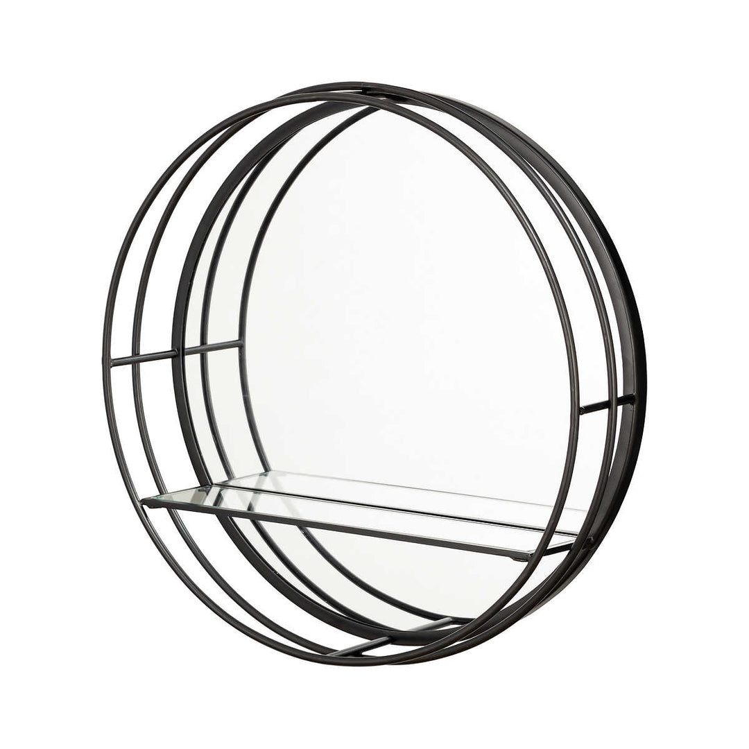 Appollo Munro 19" Modern Round Metal Mirror, Beatrice