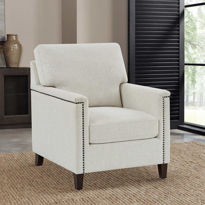 True Modern Fabric Accent Chair