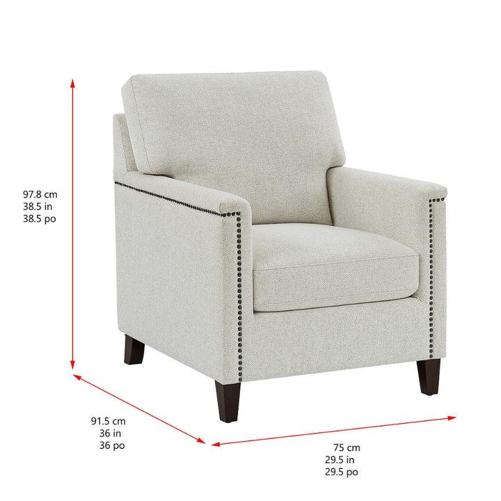 True Modern Fabric Accent Chair