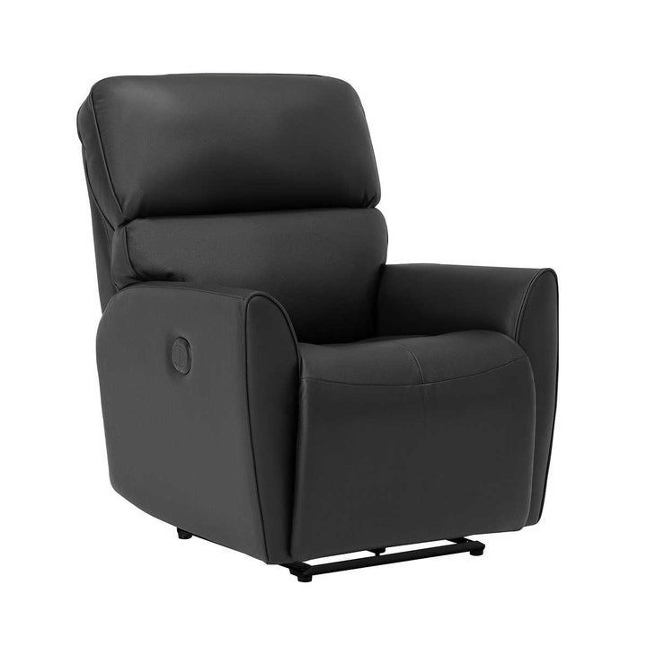Markland Modern Wall Hugger Top-Grain Leather Power Recliner