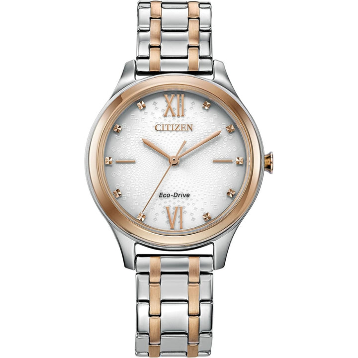Citizen Eco-Drive Women's Two-Tone Stainless Steel Watch (EM0506-51A)