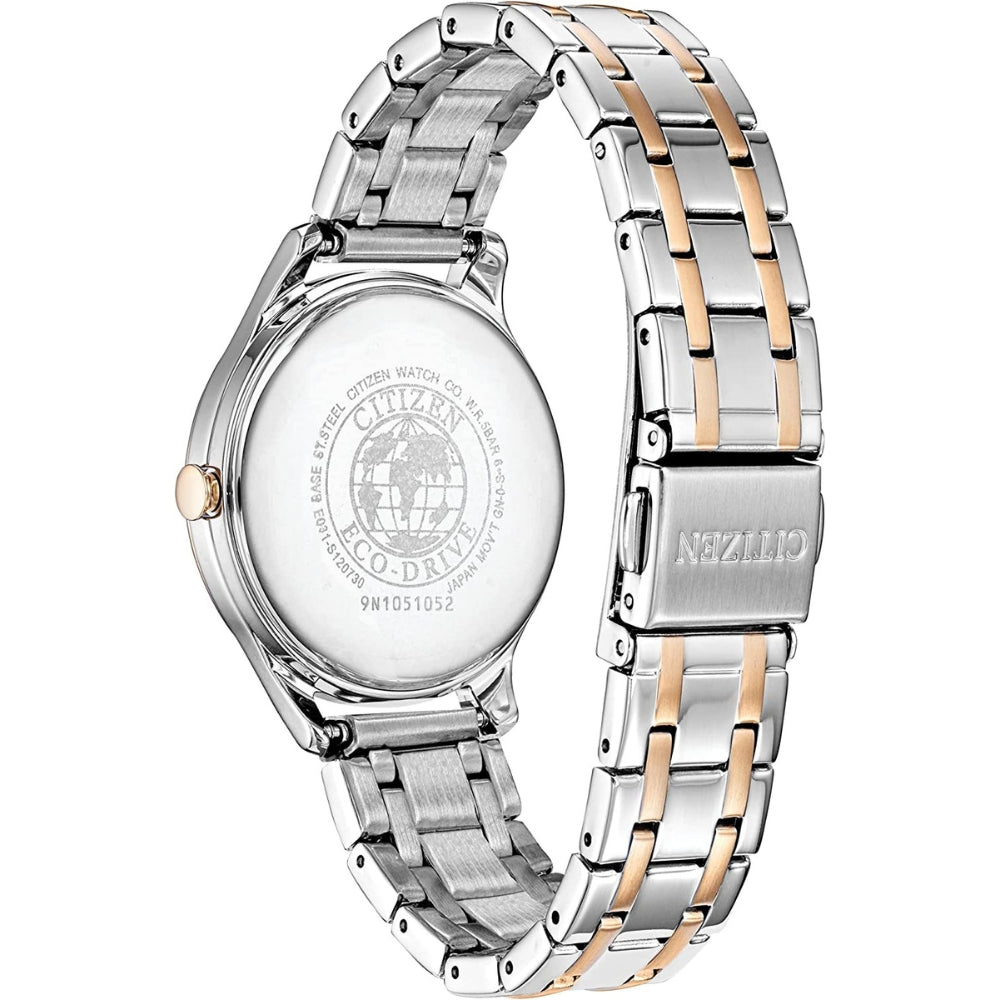Citizen Eco-Drive Women's Two-Tone Stainless Steel Watch (EM0506-51A)
