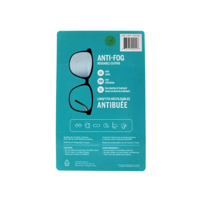 Bye-Bye fog, reusable wipes