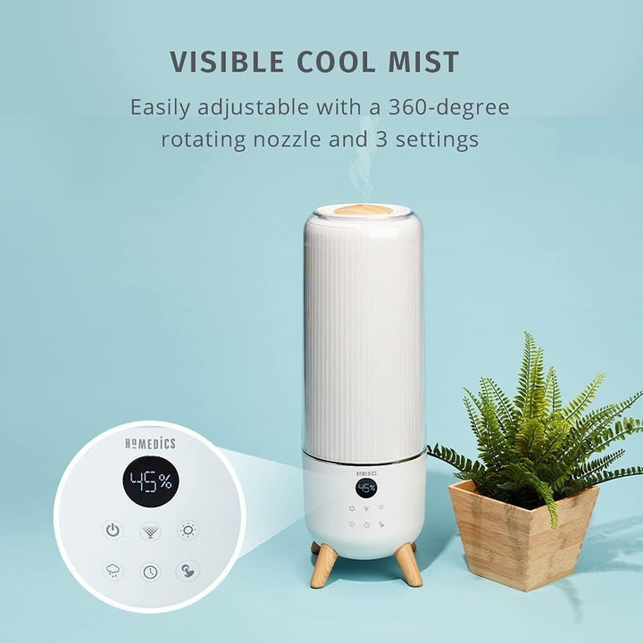 HoMedics - Ultrasonic Air Humidifier, 5.6L Water Tank