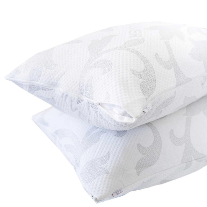 Swiss Comforts Silver Waterproof Mattress and Pillow Protector Set