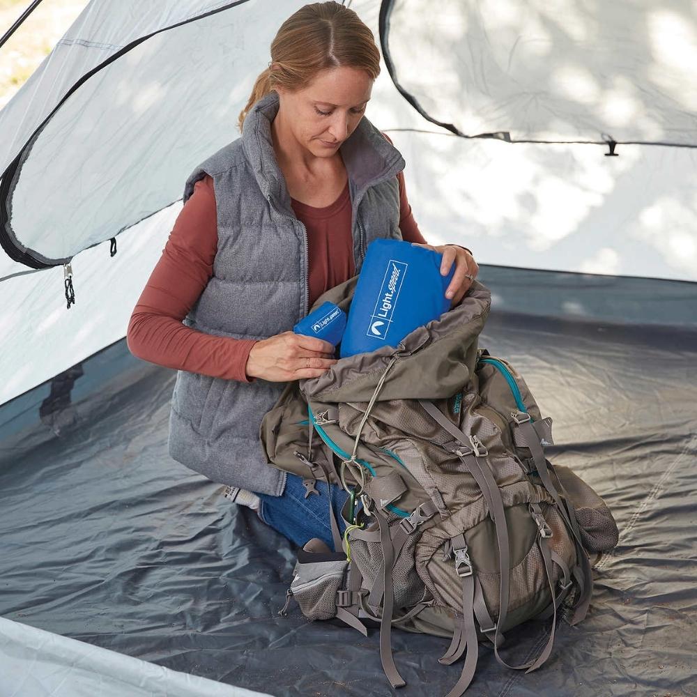 Lightspeed Outdoors Insulated Air Mattress Pad with Pillow