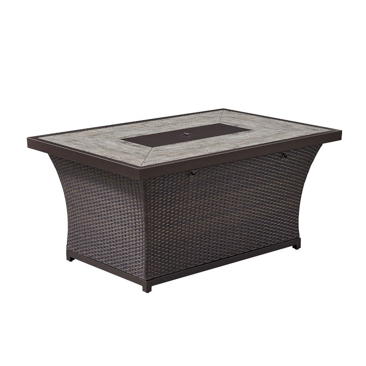 OVE - Outdoor set with “Barcelona” fire pit table
