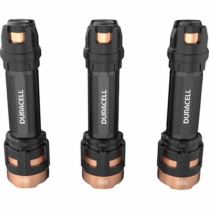 Duracell Durabeam Ultra LED Flashlight - 550 Lumens - 3-Pack