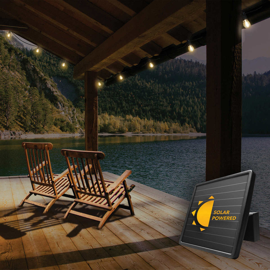 Sunforce 15-Light LED Solar String Lights with Remote 